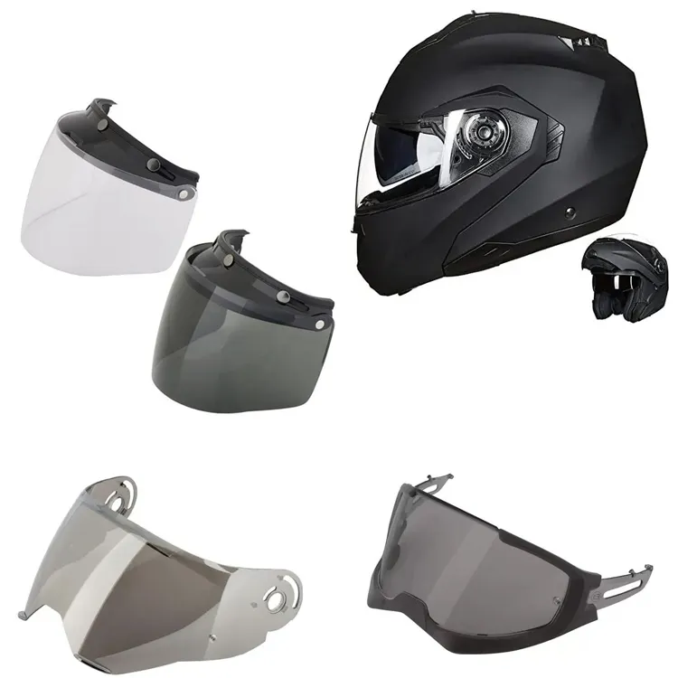 Motocicleta plástica viseira lente molde/capacete molde