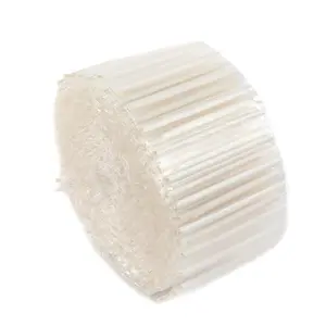 The factory sells white row U-shaped fully biodegradable straws 4.2mm milk soft pack Pak straws
