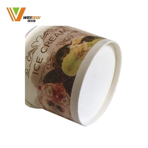 Emballage jetable Dessert Yaourt Crème Glacée Conteneur Bacs Papier Crème Glacée Tasse - Product Image 4
