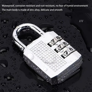 Haute qualité anti-rouille Mini 3 <span class=keywords><strong>Chiffres</strong></span> Mot de Passe <span class=keywords><strong>Code</strong></span> serrure pour armoire valise cartable bagages gym petit <span class=keywords><strong>Cadenas</strong></span> - Product Image 3