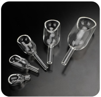 Verrerie de laboratoire bateau de pesage Miniature cuillère de pesage en verre personnalisée de haute qualité