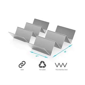 Ensemble de 3 supports à <span class=keywords><strong>tacos</strong></span> en acier inoxydable - Support alimentaire pour <span class=keywords><strong>tacos</strong></span>/burritos, vaisselle occidentale - Product Image 2