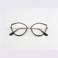 Gafas con Forma de Ojo de Gato, Anti Luz Azul, Diseño Elegante, Protección Ocular, Montura Óptica CR39 para Mujer