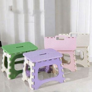Plastic Iron <b>Folding</b> Small <b>Stool</b> Portable Thickened Space-saving Outdoor Garden Chair Fishing Bench Horse Chair Lightweight - Product Image 2