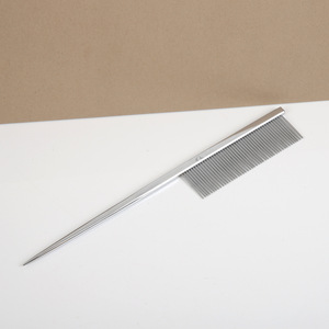 <b>Pet</b> Tail Comb Stainless Steel High Density Grooming Tool For Dogs And Cats - Product Image 3