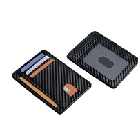 Dompet Kulit Imitasi Tipis Stylish Harga Terjangkau, Kantong Depan Pendek, Anti RFID, Bahan Nilon, Akses Kartu Kredit Mudah, Unisex