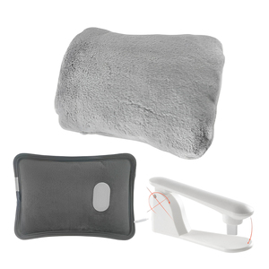 Portable Customized Hand Warmer Rechargeable <strong>Electric</strong> Hot Water Bottle Bag Bottle <strong>Heating</strong> <strong>Pad</strong> With Plush Cover - Product Image 3