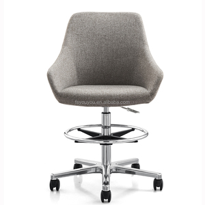 Bar-salle à manger <span class=keywords><strong>cuisine</strong></span> moderne commercial réglable en hauteur Chaise visiteur en tissu avec <span class=keywords><strong>roulettes</strong></span> <span class=keywords><strong>Tabouret</strong></span> <span class=keywords><strong>de</strong></span> bar haut - Product Image 2