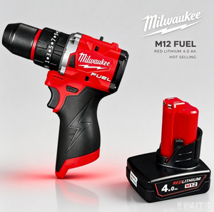 Taladro <span class=keywords><strong>Atornillador</strong></span> Inalámbrico <span class=keywords><strong>Milwaukee</strong></span> M12 FUEL Compacto de Alto Torque de Grado Industrial con Batería REDLITHIUM de 4.0Ah - Product Image 2