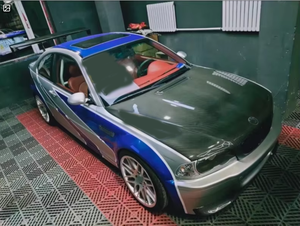 Para <span class=keywords><strong>BMW</strong></span> Serie 3 <span class=keywords><strong>E46</strong></span> <span class=keywords><strong>2003</strong></span> <span class=keywords><strong>330i</strong></span> 4 puertas sedán M3 estilo fibra de carbono capó Scoop cubierta de motor de coche - Product Image 6