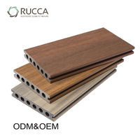 Terrasse en composite bois-plastique moderne, résistante aux intempéries, 138*23, imperméable, durable, écologique, faible entretien, anti-UV