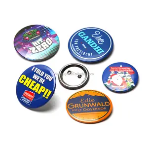 Tamanhos personalizados a impressão do logotipo promocional tin button badge