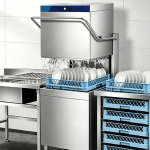 Lavavajillas Comercial de 60 Bandejas/Hora, Tipo Puerta, con Sanitización a Alta Temperatura, para Restaurantes, Hoteles, Bares, Banquetes y Cocinas - Product Image 1