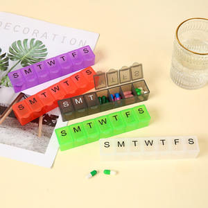 7 Days Pill Box Pill Case Portable Medicine Box Weekly 7 Day Pill Box Organizer - Product Image 2