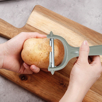 Éplucheur de cuisine en acier inoxydable avec poignée en PP, promotion à prix réduit