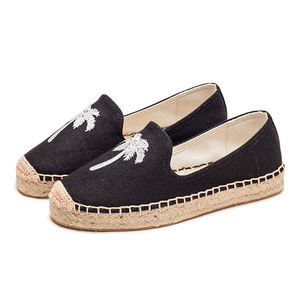 Туфли из холста и льна, женские джутовые подошвы на толстой подошве, повседневные, дышащие и износостойкие - Product Image 5