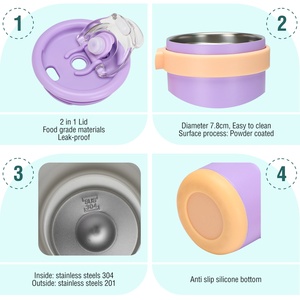 SilverJet Kids Stainless Steel Cup 14oz Vacuum Insulated <b>With</b> <b>Straw</b> Leakproof Lid Portable Eco-Friendly Back To School Use - Product Image 5