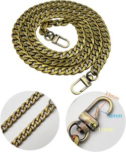 WEICHUAN DIY Iron Flat Chain Strap Handbag Chains Accessories <b>Purse</b> Straps Shoulder Cross Body Replacement Straps With Metal Buc - Product Image 4