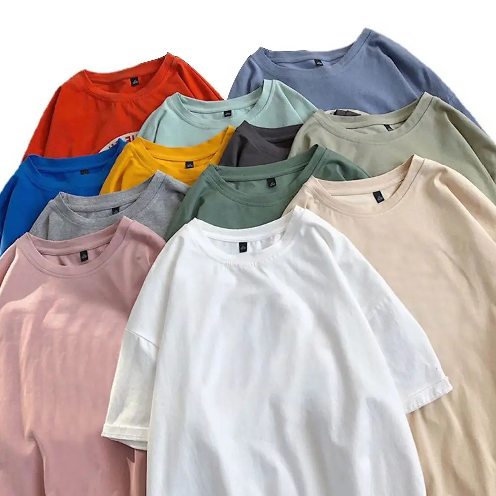 थोक उच्च गुणवत्ता ड्रॉप कंधे Oversized टी शर्ट ब्रांड कस्टम मुद्रण ग्राफिक पुरुषों की टी शर्ट