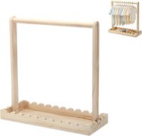 Porte-vêtements en bois pour bébé, avec cintres et boîte de rangement, idéal pour la chambre de bébé, panier de cadeaux pour nouveau-né