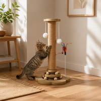 Griffoir pour chat peu encombrant pour petits chats, planche à gratter en sisal, jouet pour chat en panneau de densité durable pour l'entretien des griffes en intérieur