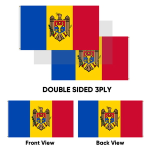 Wholesale 3x5ft Moldova Flags 68D/100D Polyester <strong>Customize</strong> All <strong>Nations</strong> Rapid Shipping Reliable Supplier Fast Delivery - Product Image 4