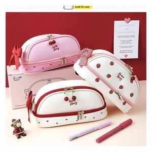 Usine directe cerise fille coeur Simple boîte de papeterie mignon école primaire collège filles portefeuille porte-carte coréen - Product Image 2