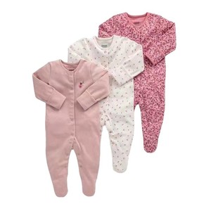 Vente en gros usine/OEM : Combinaison bébé printemps, vêtements pour enfants à manches longues, grenouillère, coffret cadeau bébé trois pièces en coton - Product Image 5