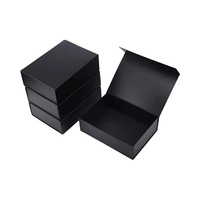 Boîtes rigides noires mates extra-larges de 2 mm, 16 pièces, 20 x 12 x 6 pouces, carton recyclé, estampage, couvercle magnétique, cosmétique