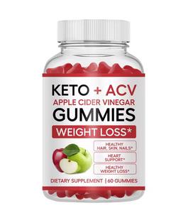 KETO ACV Gummies Appelazijn Plat Buik Slank Zacht Snoepje Spijsvertering Keton Gewichtsbeheersing Controle Voedingssupplement - Product Image 1