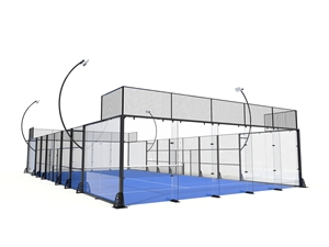 LDK equipamiento deportivo Fácil compra Panoramic <span class=keywords><strong>Padel</strong></span> Court pista <span class=keywords><strong>de</strong></span> tenis en china padbol court - Product Image 4