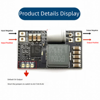 Convertidor BEC Buck de 2-6S, 5A, 5V/6V/7.4V/8.4V, Módulo de Alimentación Reductor de Voltaje para Modelos de Aviones FPV de Ala Fija
