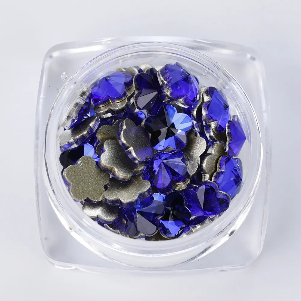 Premium Crystals Artificial Diamond Set Nail Art Stone Fancy Shaped 3d k9 Glass Nail Art glue for rhinestone nail art