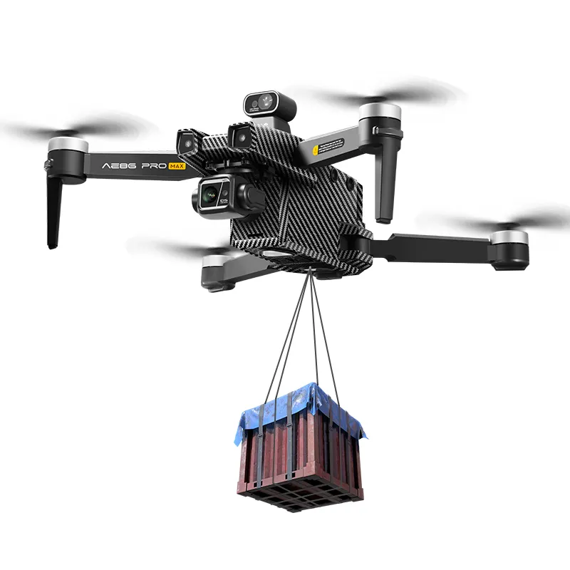 Ae86 Pro Plus Drone 4K HD Dual Camera FPV 3 trục chống rung Gimbal 6km tránh chướng ngại vật không chổi than Quadcopter