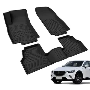 All Weather Using Floor Mats Luxury Guard Custom Fit TPE Car Liners Accessories For MAZDA CX-3
