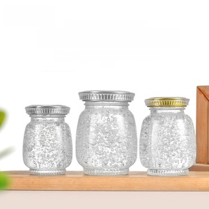 Nouveau design, <span class=keywords><strong>pot</strong></span> en verre transparent hermétique vide de 80 ml, 120 ml, 180 ml, 360 ml, 720 ml pour aliments, caviar, nid d'oiseau, <span class=keywords><strong>confiture</strong></span>, miel, épices, avec bouchon à vis - Product Image 2