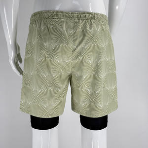 Short de sport vierge de <span class=keywords><strong>basket</strong></span>-ball 2 en 1 de compression de taille haute d'entraînement de gymnastique de luxe - Product Image 5