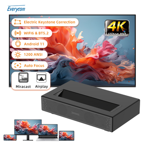 Ust Ba Tia Laser Mini Chiếu Everycom U1 TV Chiếu 4K Rạp Hát Tại Nhà Video Projecteur Laser Mini Projetor 4K Máy Chiếu - Product Image 1