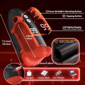 เครื่องสั่นอุปกรณ์ช่วยตัวเองสำหรับผู้ชายเซ็กซ์ทอยทางไฟฟ้าสำหรับผู้ชายอุปกรณ์ช่วยตัวเองแบบถ้วยพร้อมแอปอัตโนมัติจอ LCD - Product Image 4