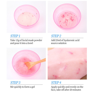 Ventas calientes Hydro Face Skin Jelly Mask Cúrcuma Rosa Té verde Lavanda Máscara hidratante transparente <span class=keywords><strong>en</strong></span> <span class=keywords><strong>polvo</strong></span> - Product Image 5