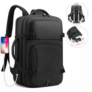 Sac à dos d'affaires de luxe en nylon pour hommes OEM, léger, tendance, imperméable, intelligent, avec port USB, sac à dos pour ordinateur portable avec logo, mochilas - Product Image 1