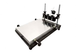 Small Manual Gear Screen Printing Machine Solder Paste Ink <b>Printer</b> Handprint <b>Pad</b> Workbench Portable Screen <b>Printers</b> Table 1 Year - Product Image 6