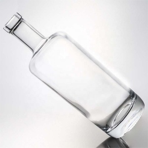 <span class=keywords><strong>Tequila</strong></span> De Cristal Transparente Del Whisky De La Botella De Cristal Del Cuello Corto Del Estilo Caliente 750ml Con <span class=keywords><strong>El</strong></span> Corcho - Product Image 4