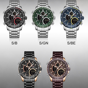 Offre Spéciale NAVIFORCE 9182 montres hommes poignet Double affichage chronographe montre décontracté affaires montres à Quartz Reloj Hombre - Product Image 6