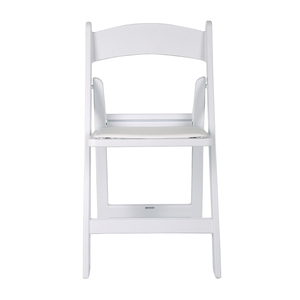 Chaise pliable de qualité supérieure <span class=keywords><strong>Wimbledon</strong></span> chaises de jardin chaise pliante événements en plastique rembourré résine mariage extérieur blanc Carton moderne - Product Image 3