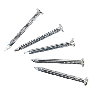 Fabricante de clavos de acero 45 #55 # vástago espiral galvanizado de grano Vertical para pared de ladrillo madera de hormigón-Clavos comunes cabeza de Brad - Product Image 2