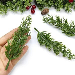 Foglie di Felce Artificiali in PE, Decorazione per Albero di Natale, Pendente a Foglia di <span class=keywords><strong>Vite</strong></span>, Decorazione per Celebrazioni Festive, Foglie di Pino - Product Image 3