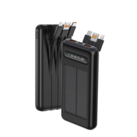 Batería Externa Solar Portátil de 20000 mAh con Carga Rápida para iPhone, Fabricada en China