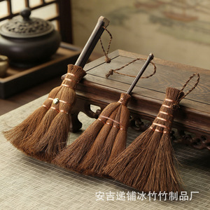 Cepillos para mesa de té hechos a mano con cerdas de palma, tradicionales de bambú con lazo para colgar, para accesorios de juego de té Kung Fu - Product Image 5