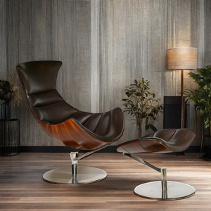 Fjordan — meuble de salon confortable, chaise adhésive avec repose-pieds, populaire - Product Image 1